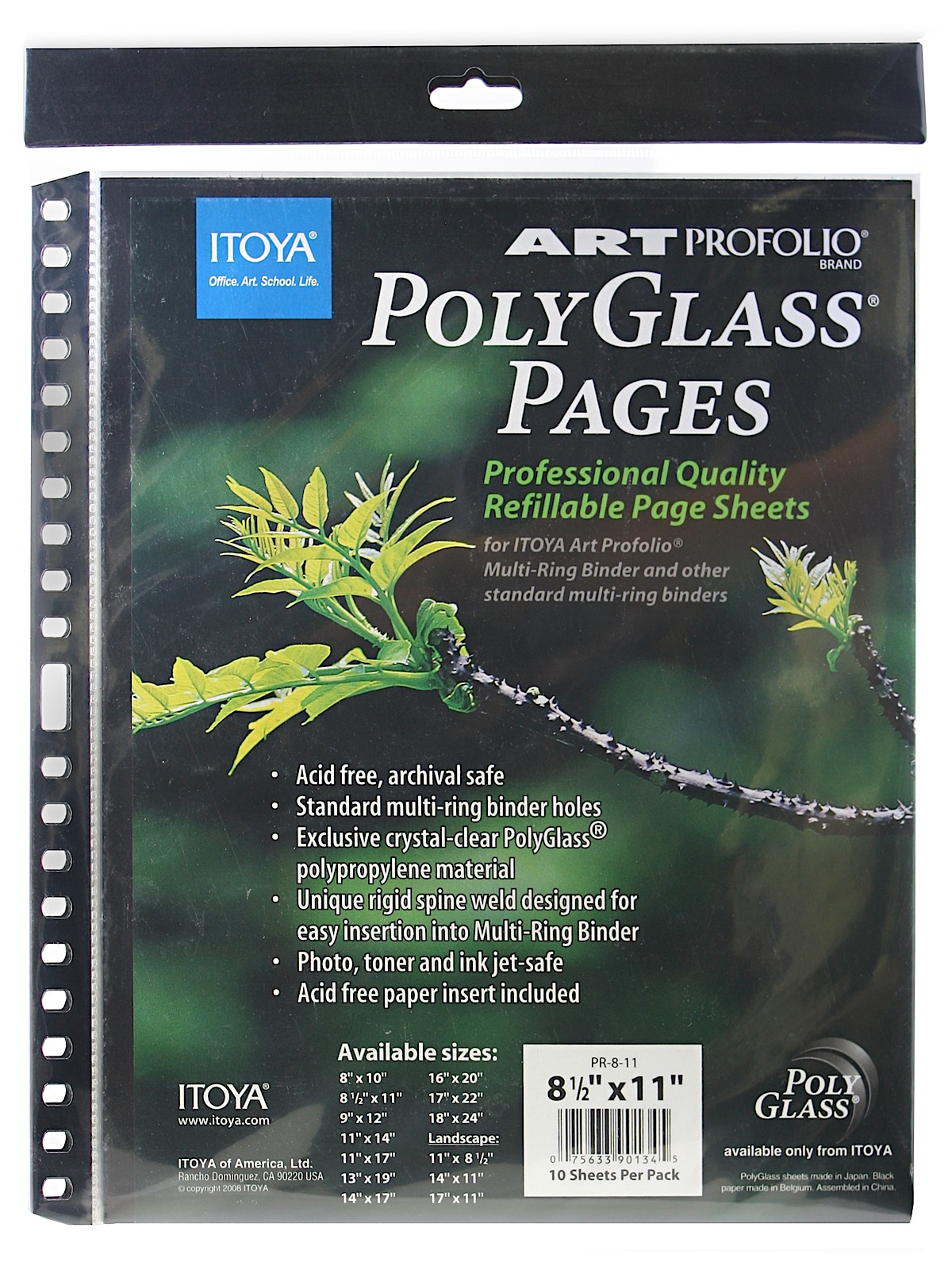 Itoya Polyglass Pages