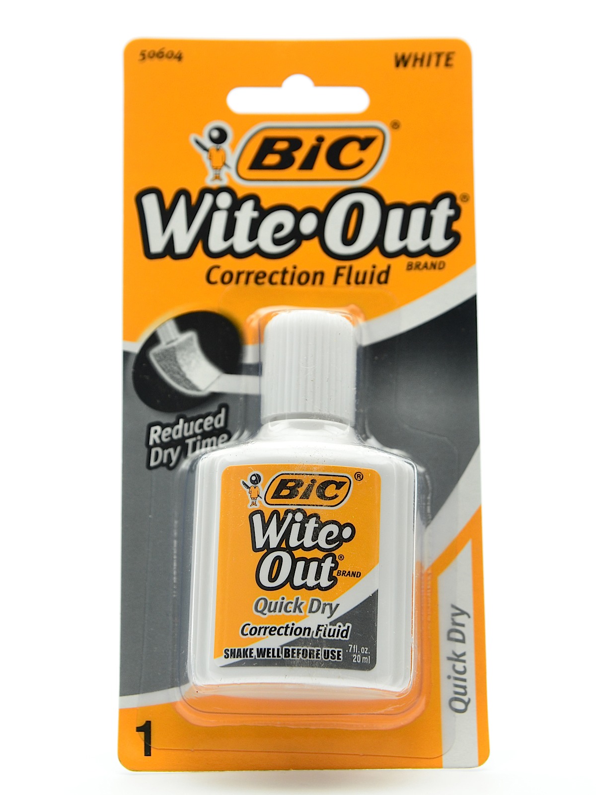 white out with brush applicator