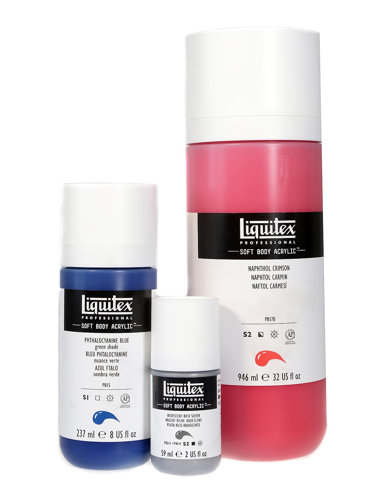 Liquitex Professional Soft Body Acrylic Color Multi Cap Bottles