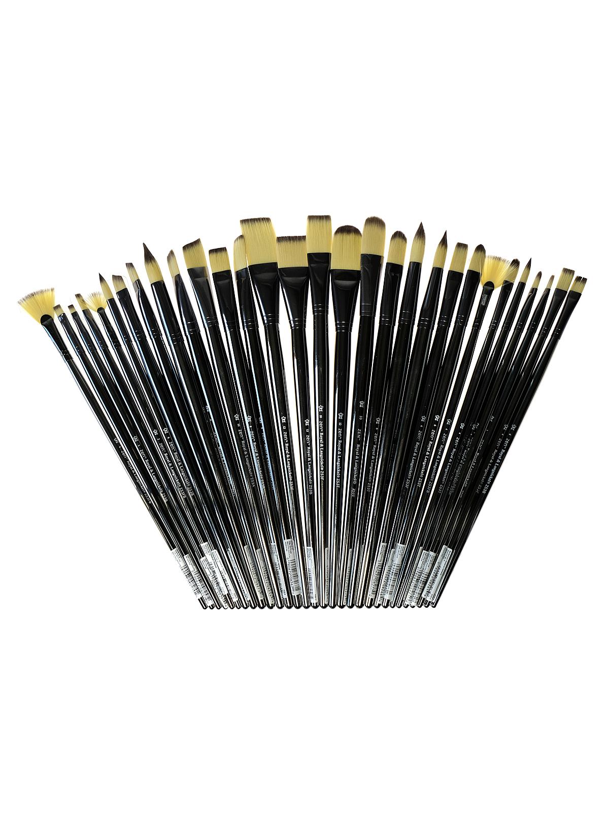 Royal & Langnickel Zen Series 53 Synthetic Acrylic & Oil Brushes