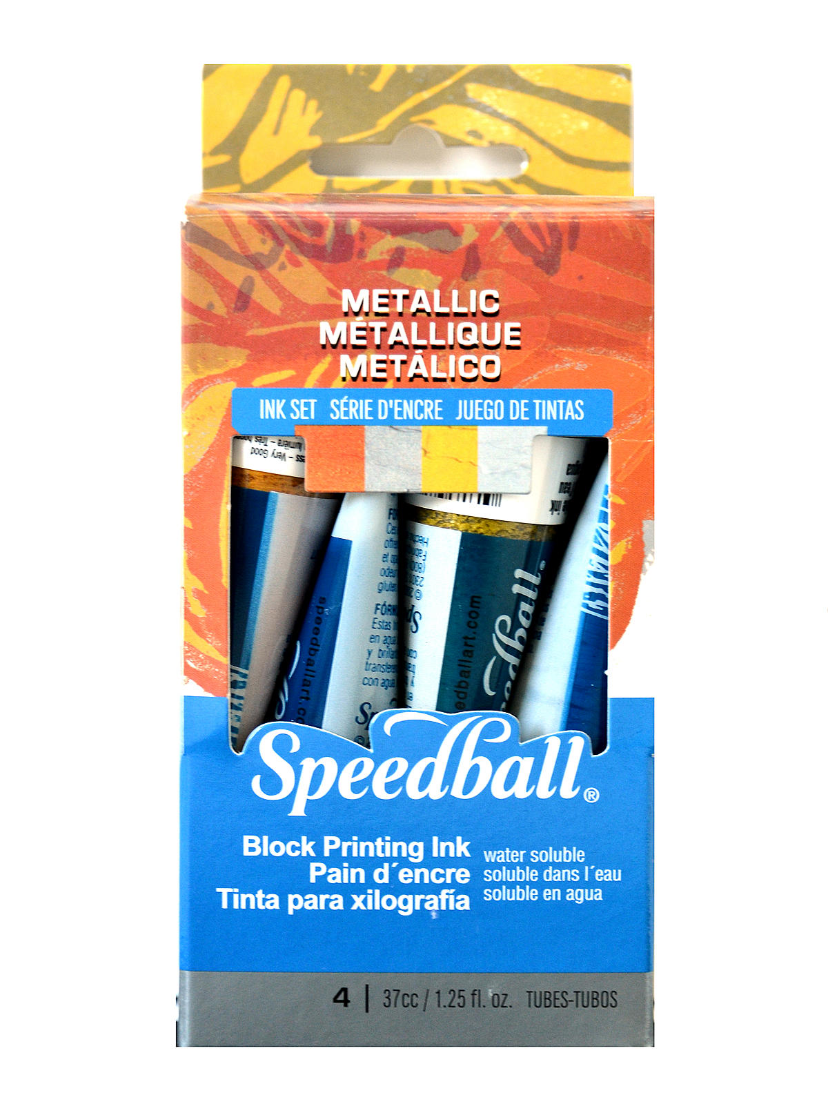 Speedball Block Printing Metallic Ink Set
