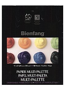 Bienfang Multi-Palette Disposable Paper Palette