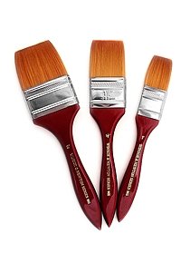 Winsor & Newton Series 965 Golden Nylon & Natural Hair Wash Brushes