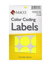 Maco Color Coding Labels