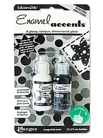 Ranger Enamel Accents black and white pack of 2