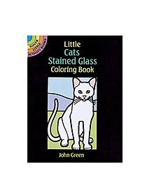 Dover Cats-Stained Glass Coloring Book