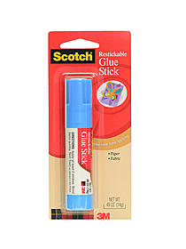 3M Scotch Glue Stick Restickable Adhesive