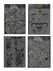 Artool The Return of Skull Master Freehand Airbrush Templates by Craig Fraser