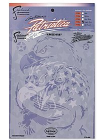 Artool Patriotica Eagle One Freehand Airbrush Template by Craig Fraser
