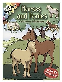 Dover Horses and Ponies: Coloring and Sticker Fun